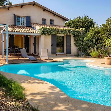 Villa Lumineuse Avec Piscine Chambres Ou Villa Saint-Georges-dʼOrques Buitenkant foto
