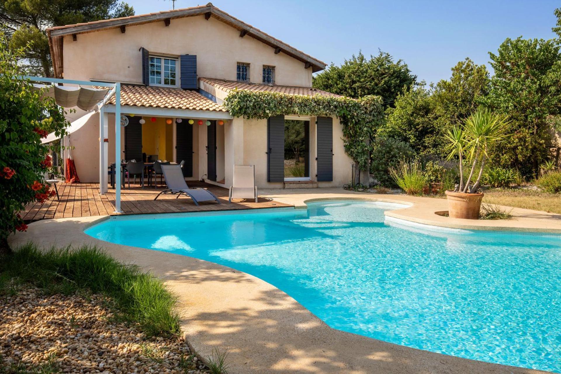 Villa Lumineuse Avec Piscine Chambres Ou Villa Saint-Georges-dʼOrques Buitenkant foto